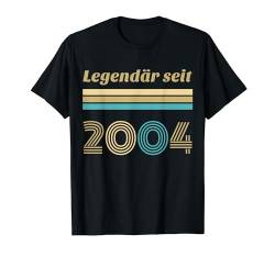 20. Geburtstag Mann Frau 20 Jahre 2004 Deko Lustig Geschenk T-Shirt von Geburtstagsgeschenk Damen Herren 2004 Geschenkidee