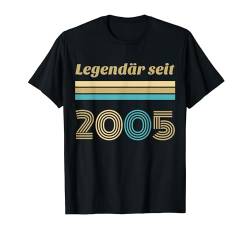 19. Geburtstag Junge Mädchen 19 Jahre 2005 Lustig Geschenk T-Shirt von Geburtstagsgeschenk Damen Herren 2005 Geschenkidee