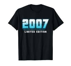 17. Geburtstag Junge Mädchen 17 Jahre 2007 Lustig Geschenk T-Shirt von Geburtstagsgeschenk Damen Herren 2007 Geschenkidee