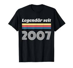 17. Geburtstag Junge Mädchen 17 Jahre 2007 Lustig Geschenk T-Shirt von Geburtstagsgeschenk Damen Herren 2007 Geschenkidee