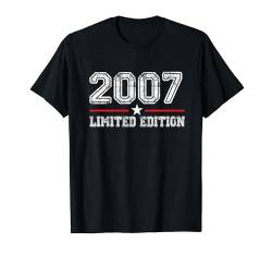 17. Geburtstag Junge Mädchen 17 Jahre 2007 Lustig Geschenk T-Shirt von Geburtstagsgeschenk Damen Herren 2007 Geschenkidee