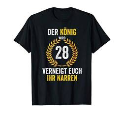 28 Geburtstag Geschenke Geburtstagsdeko Für Männer T-Shirt von Geburtstagsgeschenk Deko Und Geschenkideen Shop