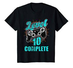 Kinder 10. Geburtstag Junge Level 10 Jahre Complete Zocker Geschenk T-Shirt von Geburtstagsgeschenk Gamer by Pfalzpower