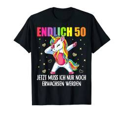 50. Geburtstag 50 Jahre Damen Herren Spruch Lustig Geschenk T-Shirt von Geburtstagsgeschenk Mann Frau 1971 Geschenkidee