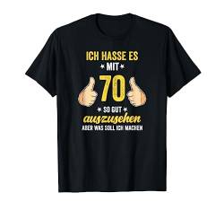 70 Geburtstag Geschenke Für Männer Frauen Geburtstagsdeko T-Shirt von Geburtstagsgeschenk Und Geschenkideen Deko Shop