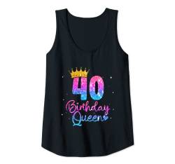 Damen 40 Geburtstag Frauen - Birthday Queen 40 Tank Top von Geburtstagsgeschenk für Frauen