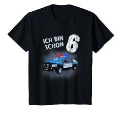 Kinder Ich bin 6 Jahre alt Geburtstag 6 Jahre Junge Polizei T-Shirt von Geburtstagsgeschenk für Kinder Geburtstag Outfit