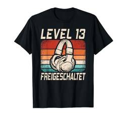 Level 13 Freigeschaltet 13. Geburtstag Teenager Gamer T-Shirt von Geburtstagsidee Damen Herren Mädchen Jungen Kinder