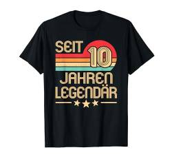 Seit 10 Jahren Legendär 10. Geburtstag Retro 10 Jahre Party T-Shirt von Geburtstagsidee Frauen Männer Mädchen Jungs Kinder