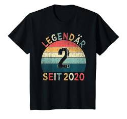 Kinder 2. Geburtstag Legendär Seit 2020 Jahrgang 2 Jahre alt T-Shirt von Geburtstagsparty Vintage Style Retro