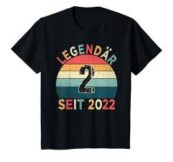 Kinder 2. Geburtstag Legendär Seit 2022 Jahrgang 2 Jahre alt T-Shirt von Geburtstagsparty Vintage Style Retro