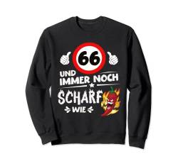 66 Jahre lustig Geburtstag Frau Mann Sweatshirt von Geburtstagsshirt Geschenk & Alter Sack Outfit