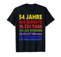 54. Geburtstag 54 Jahre T-Shirt von Geburtstagsshirts - Zur Perfektion Gereift