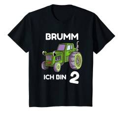 Kinder Trecker Shirt Kinder Geburtstagsshirt 2.Jahre Junge Traktor T-Shirt von Geburtstagsshirts für Jungen & Mädchen