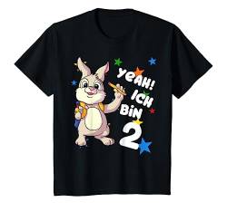 Kinder Geburtstagsshirt 2.Jahre Mädchen Junge Hase Shirt Geburtstag T-Shirt von Geburtstagsshirts für Kinder Geburtstag Geschenk