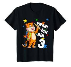 Kinder Geburtstagsshirt 3. Jahre Mädchen Junge Tiger Shirt Kinder T-Shirt von Geburtstagsshirts für Kinder Geburtstag Geschenk