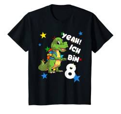 Kinder Geburtstagsshirt 8. Jahre Junge Geburtstag Dino Shirt Kinder T-Shirt von Geburtstagsshirts für Kinder Geburtstag Geschenk