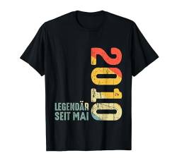 Retro 2010 Limited Edition Legendär Seit Mai 2010 Geburtstag T-Shirt von Geburtstagswünsche Geburtstag Mai 2010 Outfit