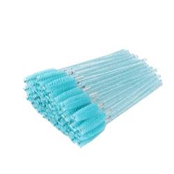 Einweg-Wimpernbürsten, saubere Wimperntusche mit doppeltem Verwendungszweck, flexibel tragbar für zu Hause für Frauen(Hellblau) von Gedourain