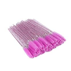 Einweg-Wimpernbürsten, saubere Wimperntusche mit doppeltem Verwendungszweck, flexibel tragbar für zu Hause für Frauen(Violett) von Gedourain