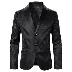 Gefomuofe Herren Elegant Business Anzugjacke Sakko Sportlich Freizeit Blazer Mantel Regular Fit Herren Sakko Sportlich Slim Fit Blazer Männer Modern Freizeit Jacke von Gefomuofe