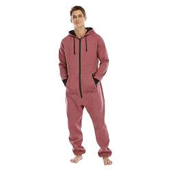 Gefomuofe Jumpsuit Herren Kuschelig Lustig Lang Pyjama Winter Warm Einteiler Overall Loungewear Onesie Jumpsuit Einteiler Onesie Einteiler Onesie Schlafanzug Pyjamas Erwachsene Unisex Animal Cosplay von Gefomuofe