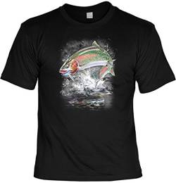 Angler T-Shirt Regenbogenforelle Angel Shirt 4 Heroes Geburtstag Geschenk geil Bedruckt von Geile-Fun-T-Shirts