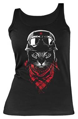 Damen Tank-Top Biker-Katze Shirts 4 Girls Lady Beach Top Geburtstag-Geschenk geil Bedruckt von Geile-Fun-T-Shirts