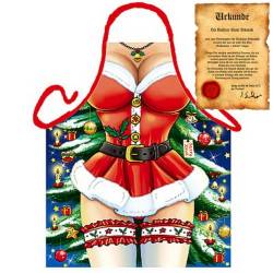 Kochschürzen Frauen - Sexy Weihnachtsfrau - Grill Koch Küchenschürze Schürze Damen Set geil bedruckt mit GRATIS Griller Urkunde von Geile-Fun-T-Shirts