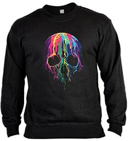 Pop Art Style Sweatshirt Neon Skull Sweater 4 Heroes Geburtstag Geschenk geil bedruckt von Geile-Fun-T-Shirts