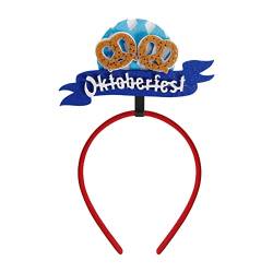 Geilisungren Schweißband Fahrradhelm Feiertags-Stirnbänder Cute süße Oktoberfest-Hutaufsätze, toller Spaß, Oktoberfest, Feiertagsthemen, Weihnachtsfeier, Fotostand Anzug Mit Stirnband von Geilisungren