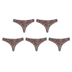 Geilisungren Sexy String Tanga Damen Set Sexy Unterwäsche Reizwäsche Set Frauen Tanga Sexy Dessous Panties Leopard Drucken Thong Slip nterhose Frauen Sexy Set Dessous Briefs Hipsters Low Waist Slips von Geilisungren