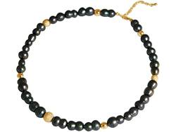 Gemshine Damen-Perlenketten Vergoldet Perle CChg2o von GemShine