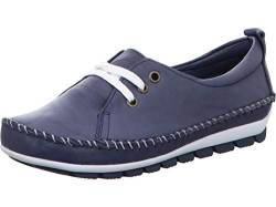 Gemini 311278-01-802 Damen Schnürschuhe Halbschuhe Leder Slipper, Größe:41 EU, Farbe:Blau von Gemini