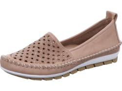 Gemini Damen Leder Slipper Ballerina Mokassins 003128-01, Größe:40 EU, Farbe:Grau von Gemini