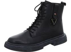 Gemini Damen Stiefelette Combat Schnürboot Leder 333085-02, Größe:37 EU, Farbe:Schwarz von Gemini