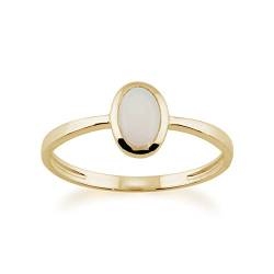 Gemondo Opalring, 9 Karat Gelbgold 0.29ct Kt Opal gerahmt Ring von Gemondo