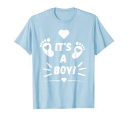 It's A Boy Baby Shower Gender Reveal Party Blau T-Shirt von Gender Reveal Baby Shower