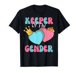 Keeper Of The Gender Cute Reveal Baby Ankündigung Party T-Shirt von Gender Reveal Baby Shower