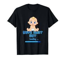 Cute Baby Boy loading Genderparty Schwangerschaft It's a Boy T-Shirt von Gender Reveal Moitves für die Bekanntgabe des