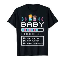 Baby Loading Gamer Schwangerschaft Zum Erstes Mal Papa Mama T-Shirt von Gender Reveal Party Gifts Ideas