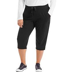 3/4 Hose Damen Sommer Caprihose Damen mit Gummizug Kurze Hose Damen Große Größen Yogahose Sporthose Dreiviertel Jogginghose Freizeithose Sommerhose Outdoorhose Lässig Sport Hosen für Frauen von Generic