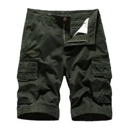 Angebote des Tages Heute Herren Kurze Hose Herren Regular Lässige Sportshorts Passform Luftige Cargo Shorts Einfarbige Lockere Boardshorts Komfortable Elastische Freizeithose Lockere Wanderhose von Generic