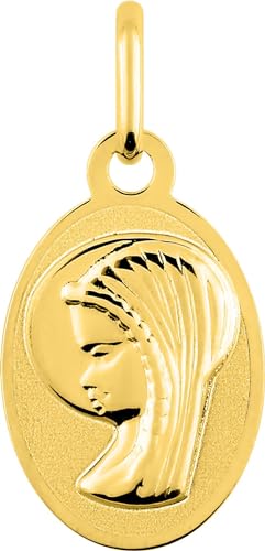 Anhänger: Medaille aus massivem 9 Karat Gold 375/1000, Standard, Edelmetall, 9 Karat Gold von Generic