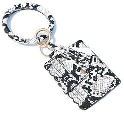 Armband Wristban Armreif Schlüssel mit Brieftasche Quastenhalter Kartenring Großes Schlüsselanhänger-Zubehör Geflochtene Ringe (Multicolor2, One Size) von Generic