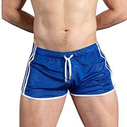 Badehose Herren Kurz Eng Herren Badeshorts Badehosen Männer Sommer Schwimmhose Wassersport Kurze Hose Schnelltrocknend Boardshorts Boxer Badepants Bikini Beach Soft Shorts Blau XXL von Generic