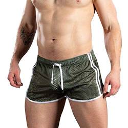 Badehose Herren Kurz Eng Herren Badeshorts Badehosen Männer Sommer Schwimmhose Wassersport Kurze Hose Schnelltrocknend Boardshorts Boxer Badepants Bikini Beach Soft Shorts Grün XXL von Generic