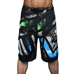 Badeshorts Herren Herren Badehose Lässige Bunt Badeshorts Knielang Lang Schnelltrocknend Boardshorts Mit Mesh-Futter Verstellbarem Tunnelzug Badehose für Herren von Generic