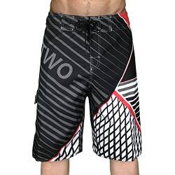 Badeshorts Herren Herren Badehose Lässige Bunt Badeshorts Knielang Lang Schnelltrocknend Boardshorts Mit Mesh-Futter Verstellbarem Tunnelzug Badehose für Herren von Generic