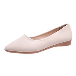 Ballerinas Damen Elegant Flats - Schuhe Slip On Brautschuhe Spitzer Zehenbereich Ballerinas Flacher Mund Abendschuhe Geschlossen Klassische Trachtenschuhe Elegante Brautschuhe von Generic